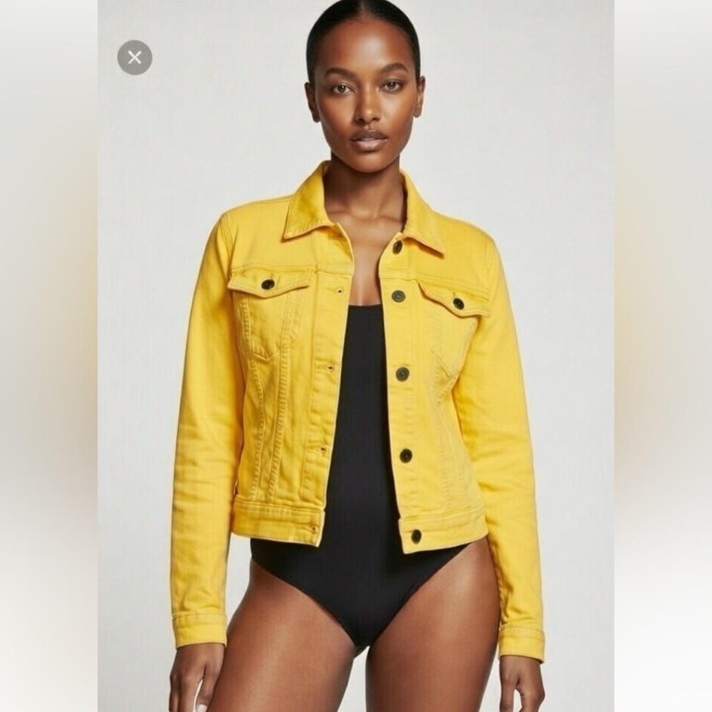 Euc vintage Chadwick's of Boston yellow denim jacket